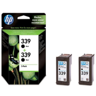 hp 339 Ink Cartridge, Black 2 Pack, C9504EE hp 339 Ink Cartridge, Black 2 Pack, C9504EE